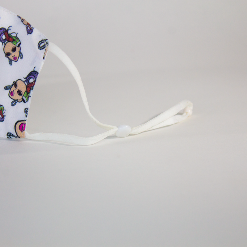 Ongina's Classic Print Mask - Adjustable Strap
