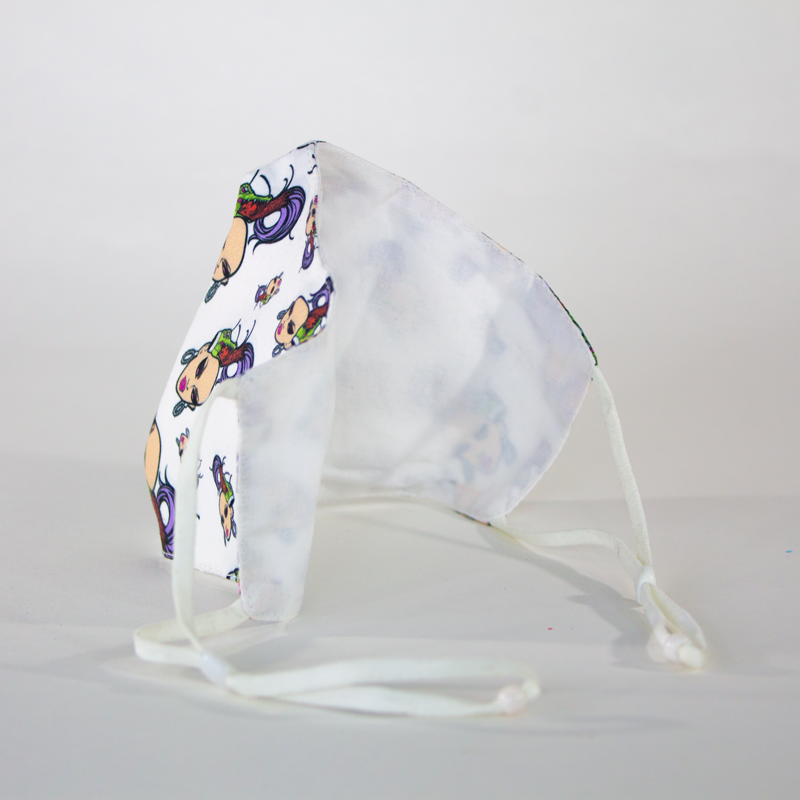 Ongina's Classic Print Mask - Rear View